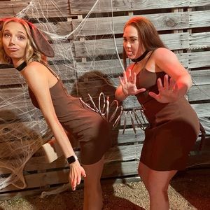 Missguided brown dress size 0